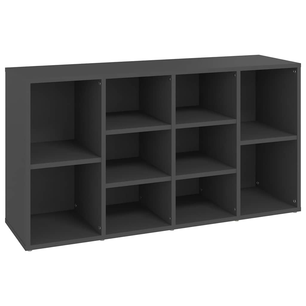 Schuhbank Grau 103x30x55 cm Holzwerkstoff