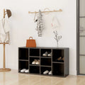 Schuhbank Hochglanz-Grau 103x30x55 cm Holzwerkstoff