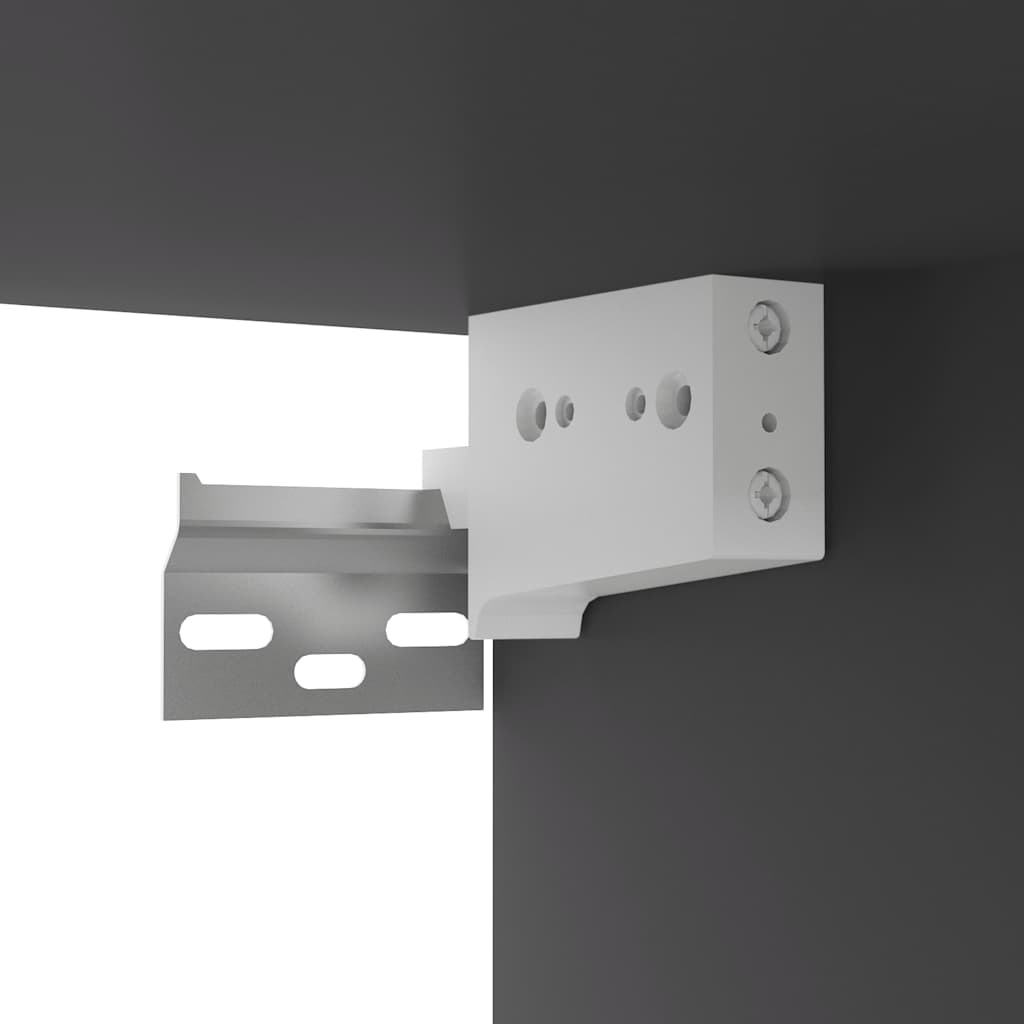 TV-Hängeschränke 2 Stk. Grau 60x30x30 cm