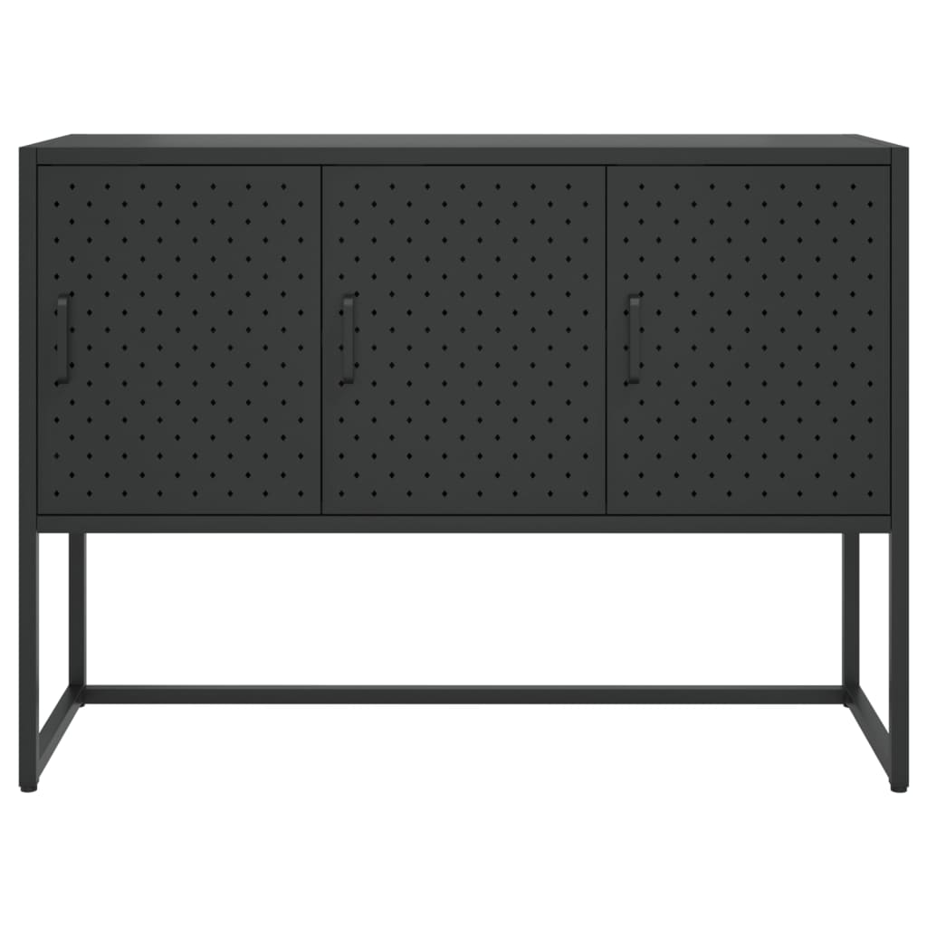 Sideboard Schwarz 105x35x75 cm Stahl