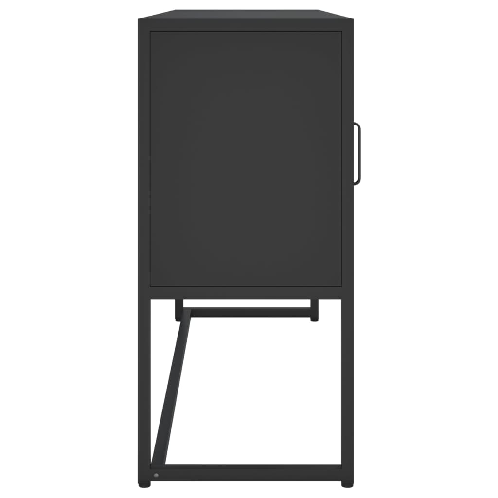 Sideboard Schwarz 105x35x75 cm Stahl