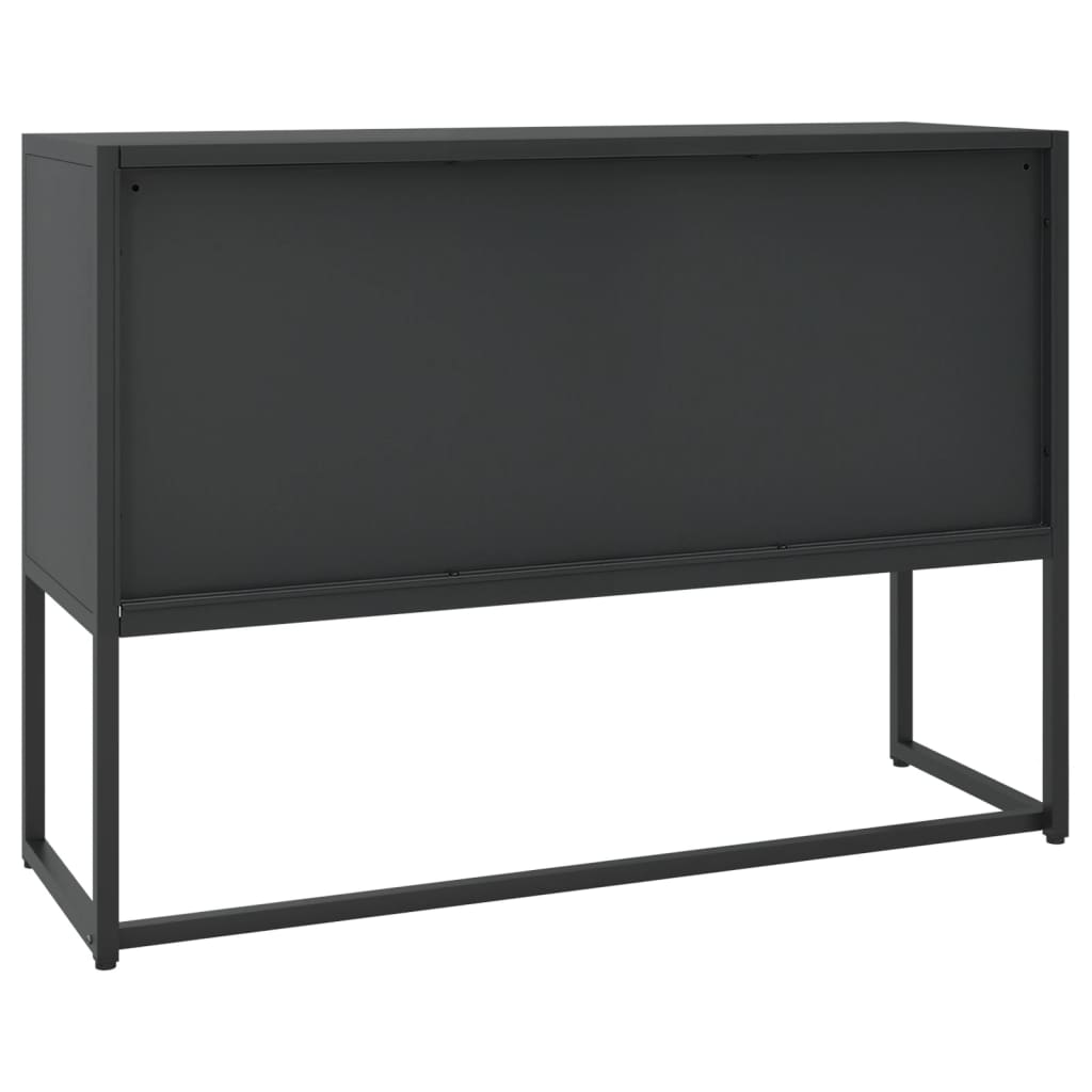 Sideboard Schwarz 105x35x75 cm Stahl