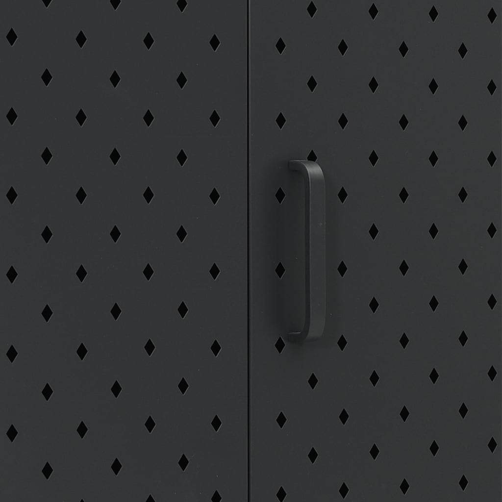 Sideboard Schwarz 105x35x75 cm Stahl