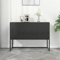 Sideboard Schwarz 105x35x75 cm Stahl
