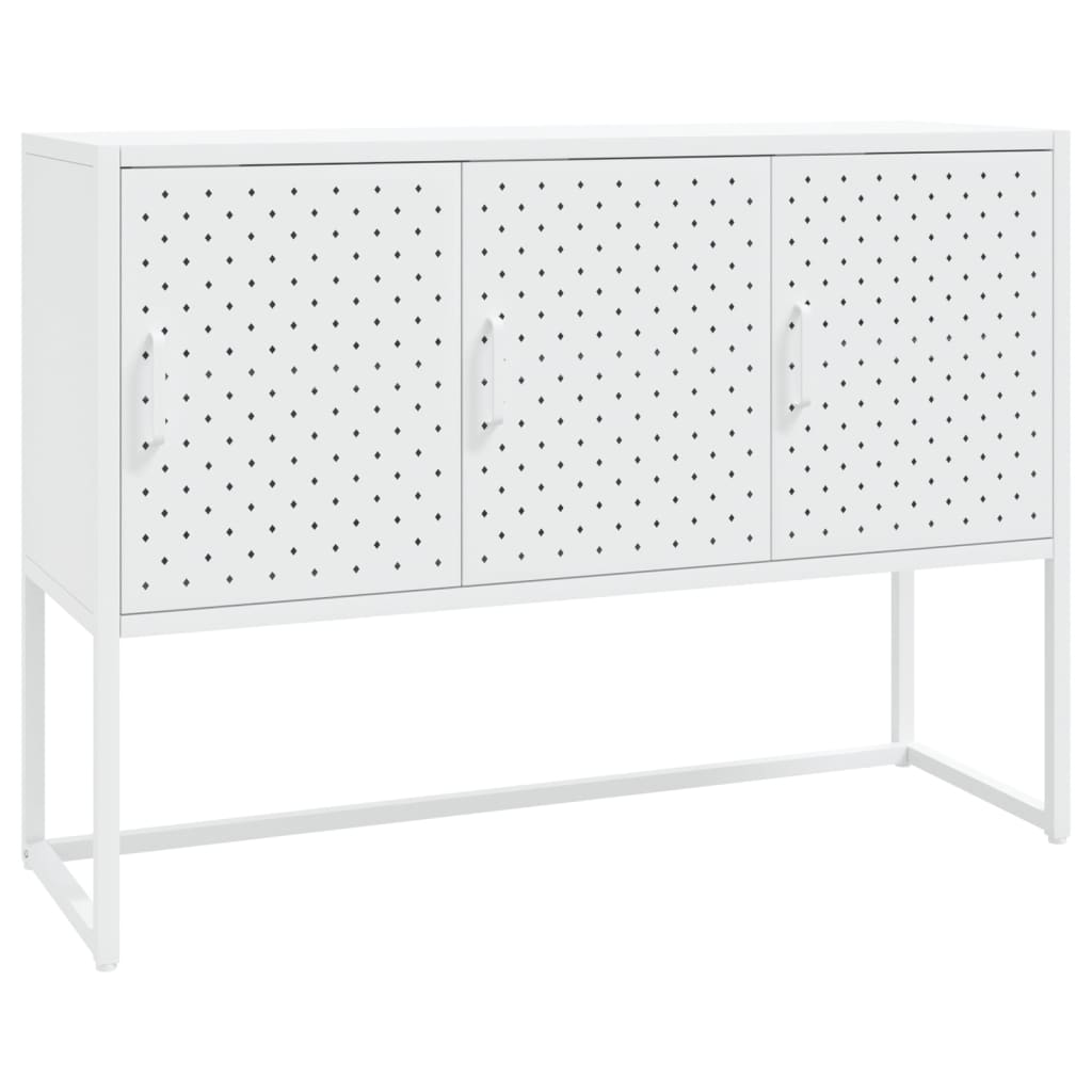 Sideboard Weiß 105x35x75 cm Stahl