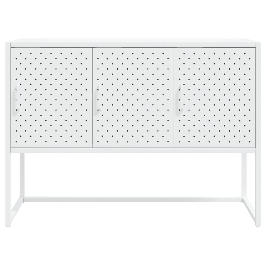 Sideboard Weiß 105x35x75 cm Stahl