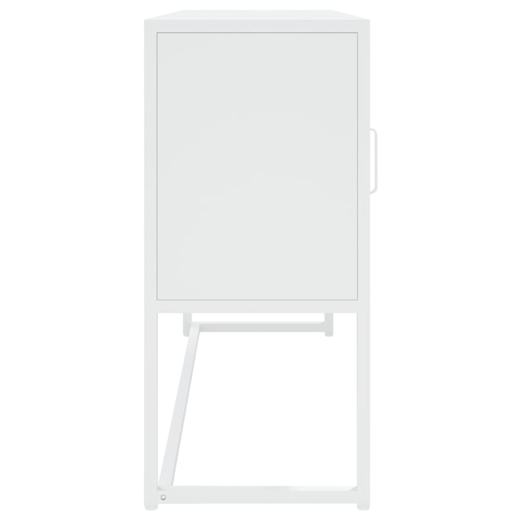 Sideboard Weiß 105x35x75 cm Stahl