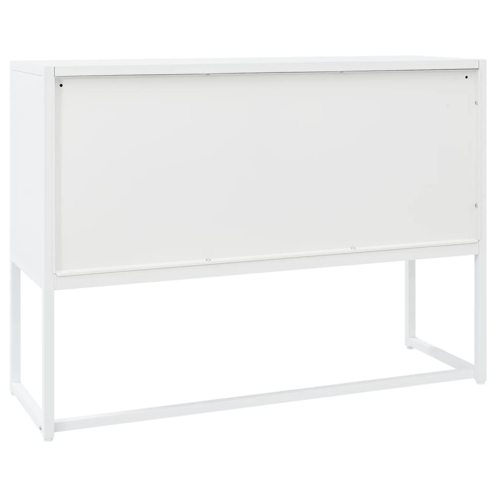 Sideboard Weiß 105x35x75 cm Stahl