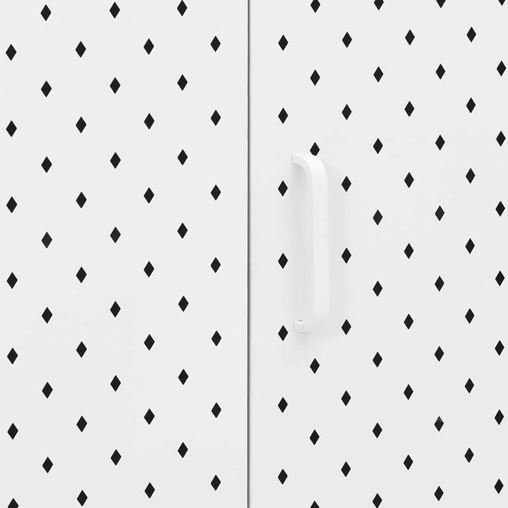 Sideboard Weiß 105x35x75 cm Stahl