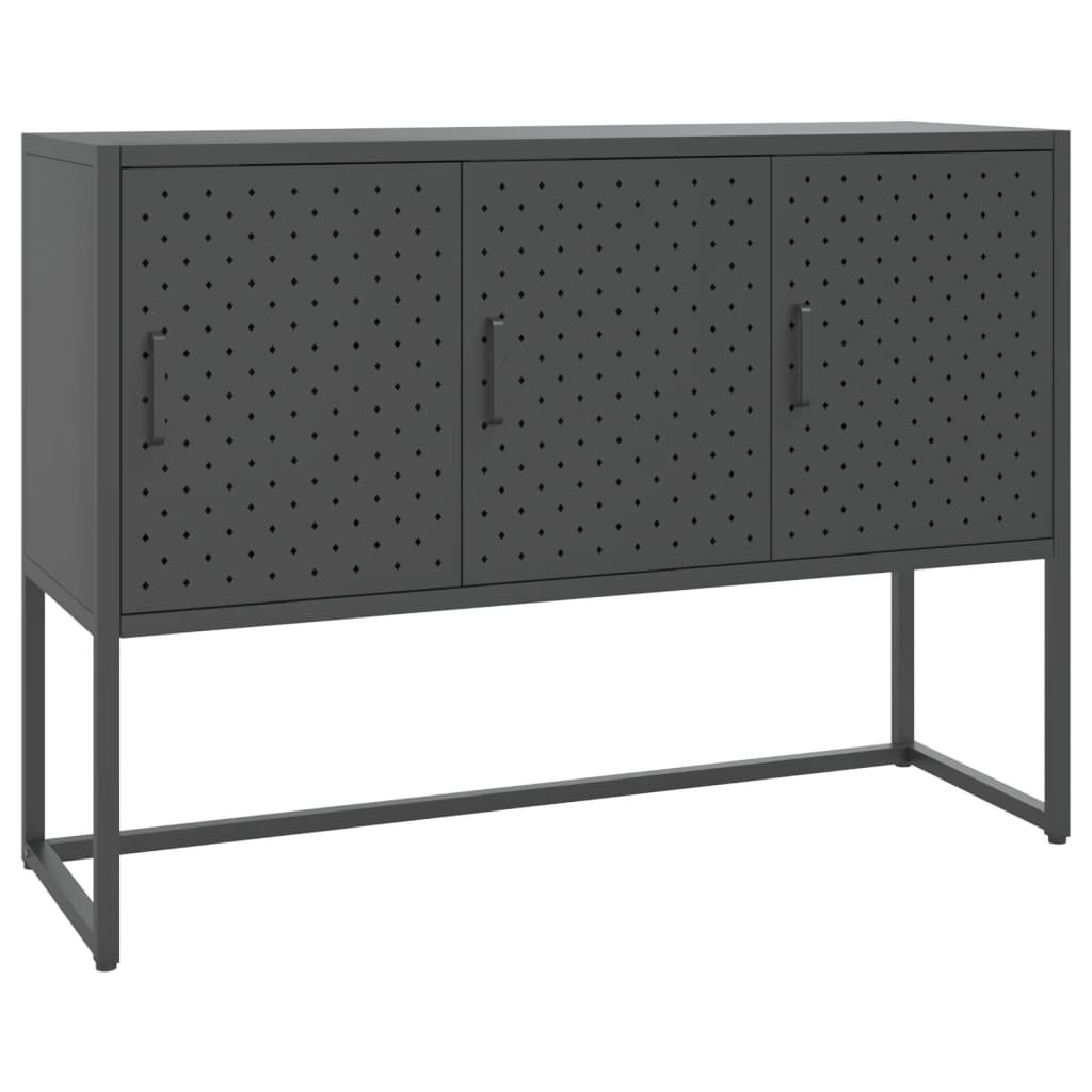 Sideboard Anthrazit 105x35x75 cm Stahl