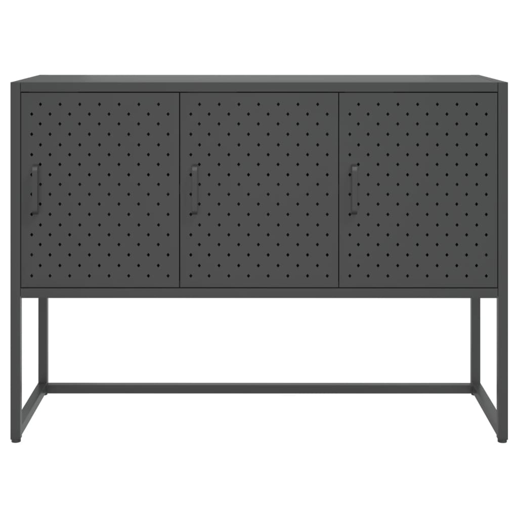 Sideboard Anthrazit 105x35x75 cm Stahl