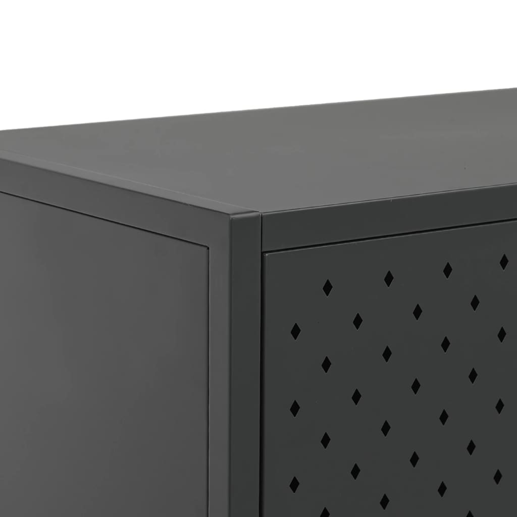 Sideboard Anthrazit 105x35x75 cm Stahl