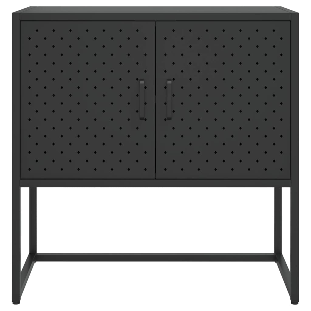 Sideboard Schwarz 75x35x75 cm Stahl