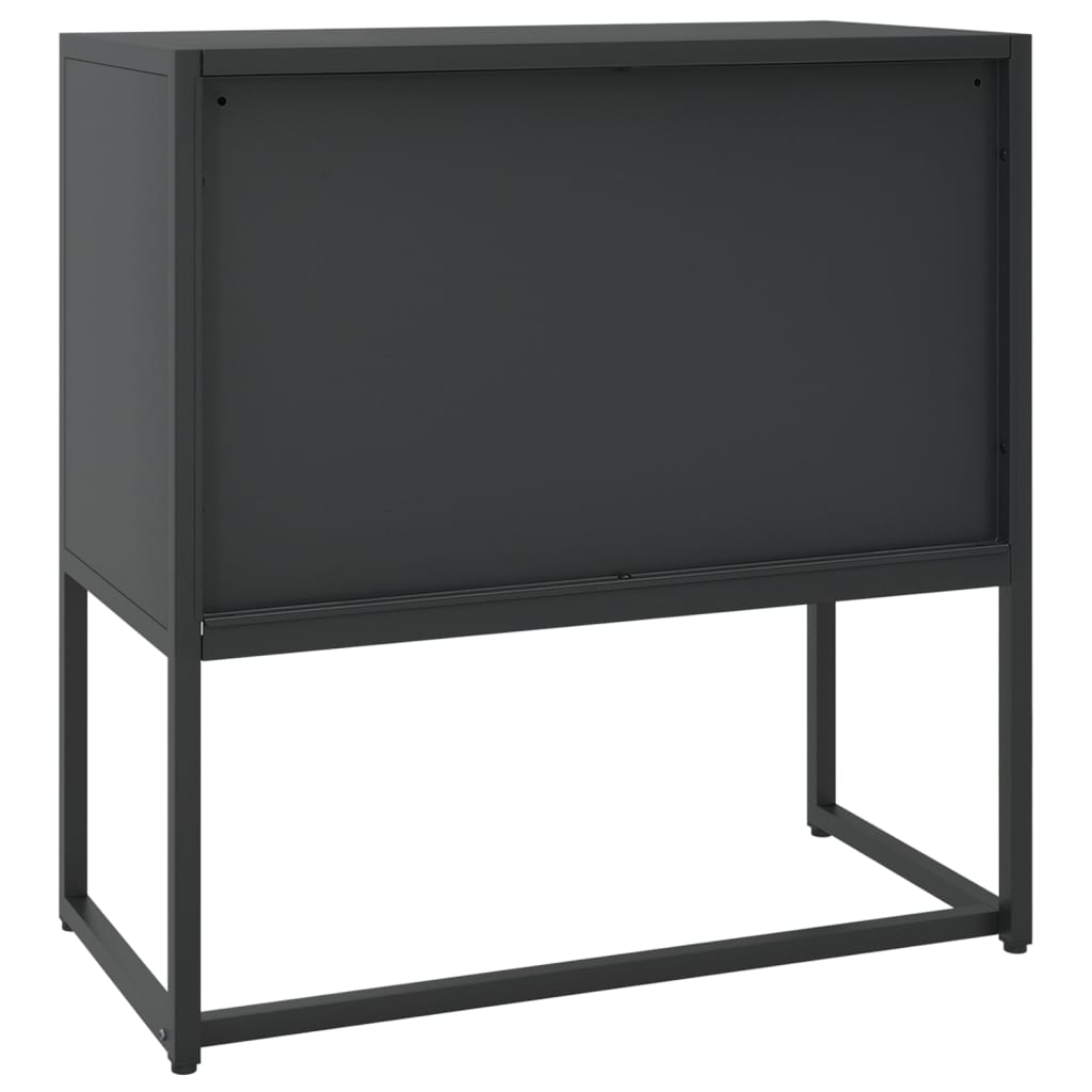 Sideboard Schwarz 75x35x75 cm Stahl