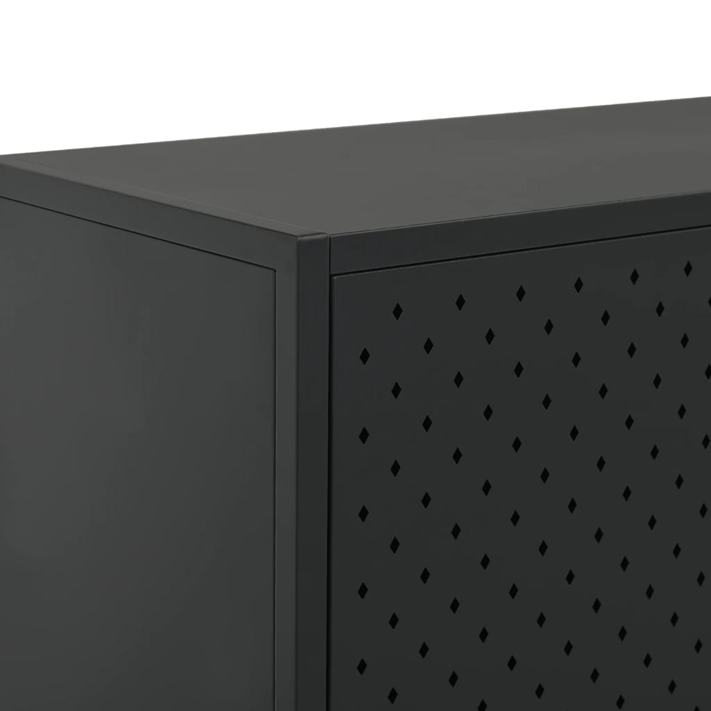 Sideboard Schwarz 75x35x75 cm Stahl