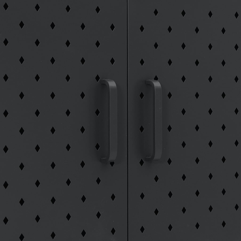Sideboard Schwarz 75x35x75 cm Stahl