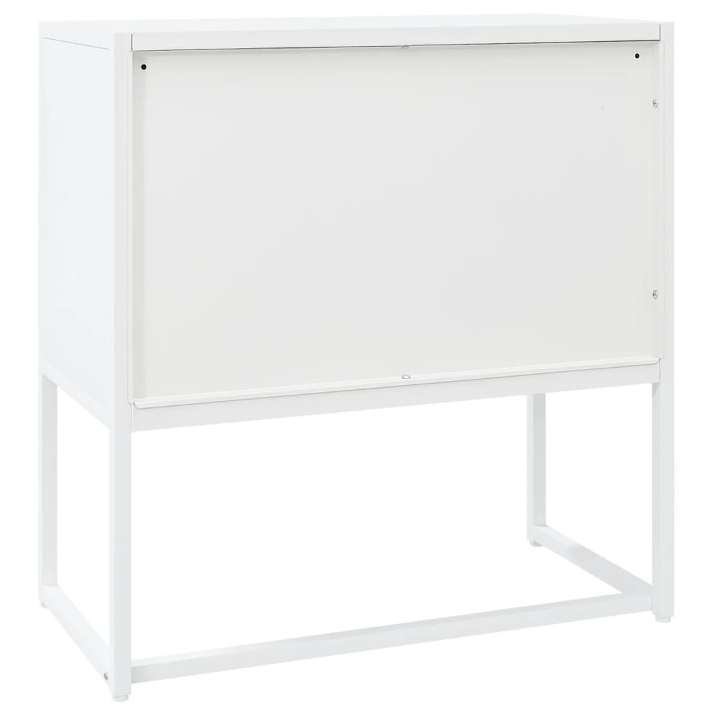 Sideboard Weiß 75x35x75 cm Stahl