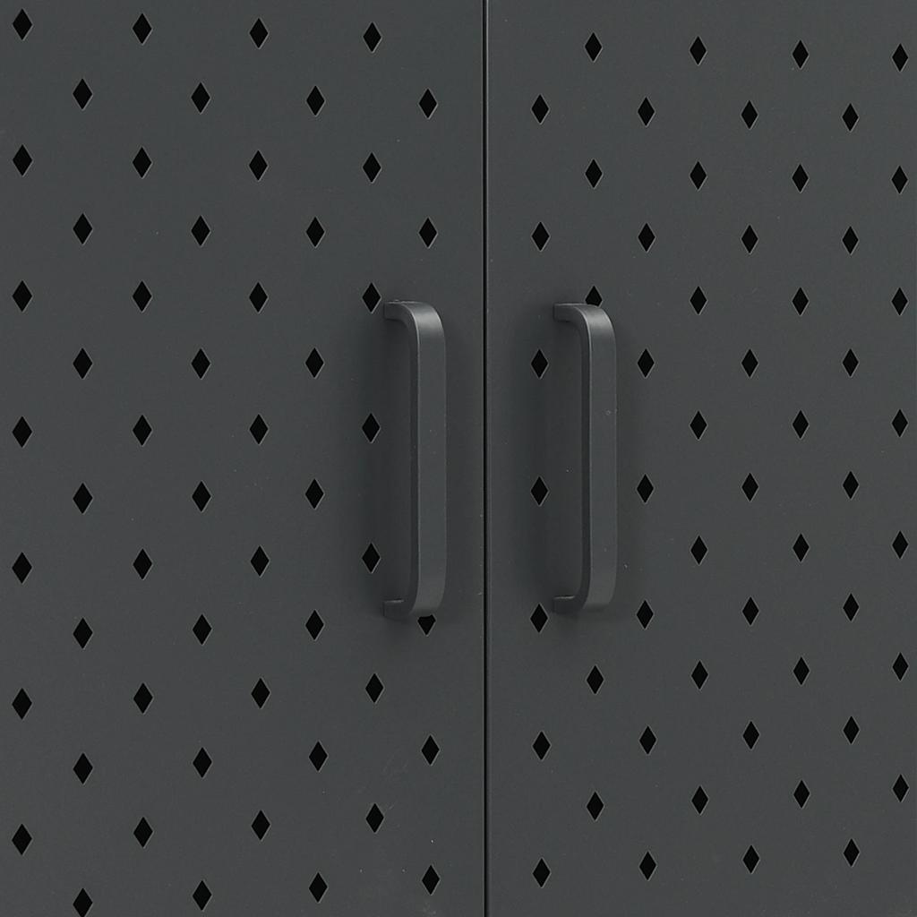 Highboard Anthrazit 80x35x100 cm Stahl