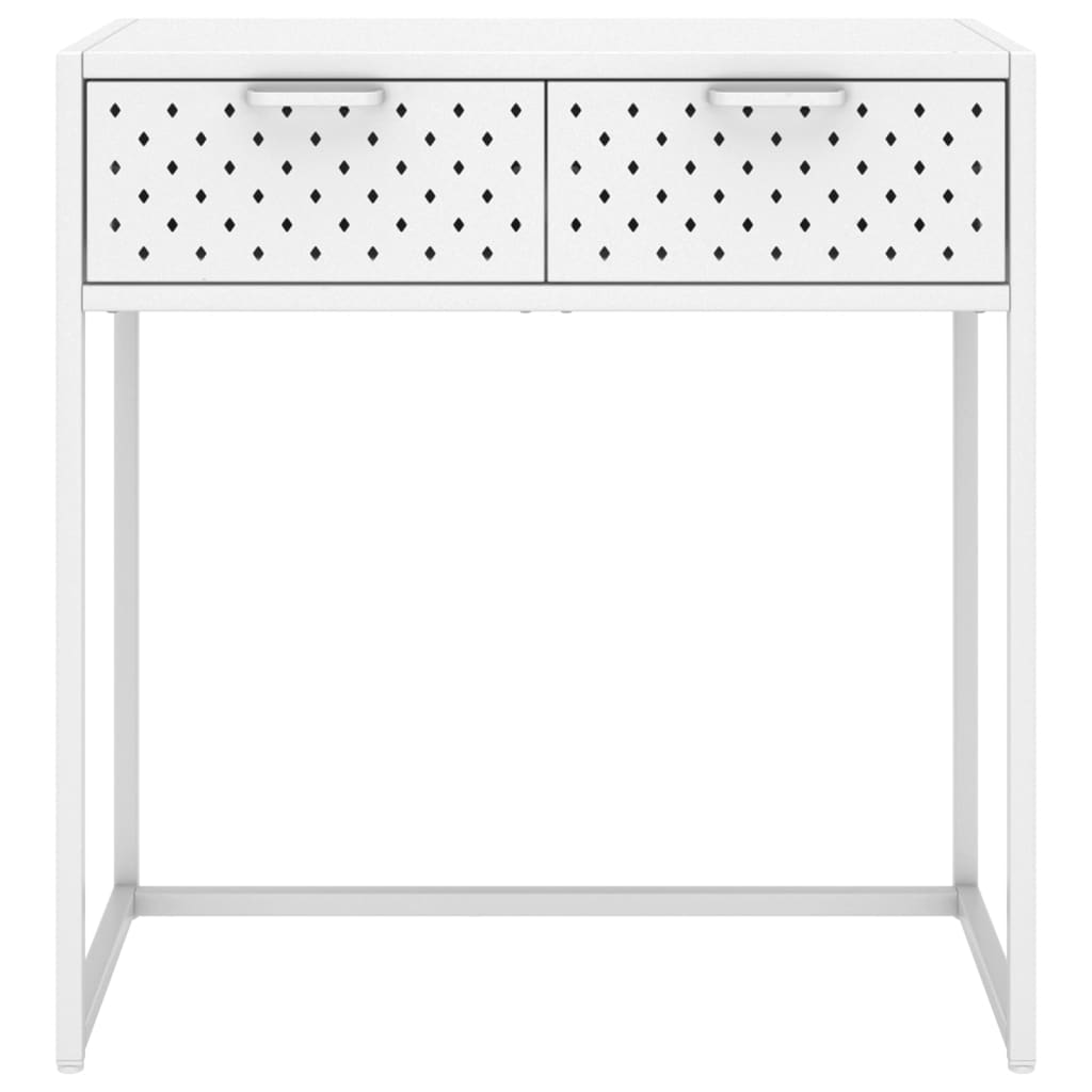 Konsolentisch Weiß 72x35x75 cm Stahl