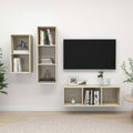 3-tlg. TV-Schrank-Set Sonoma-Eiche Holzwerkstoff