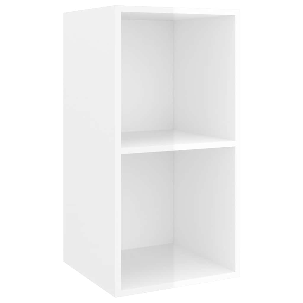 3-tlg. TV-Schrank-Set Hochglanz-Weiß Holzwerkstoff