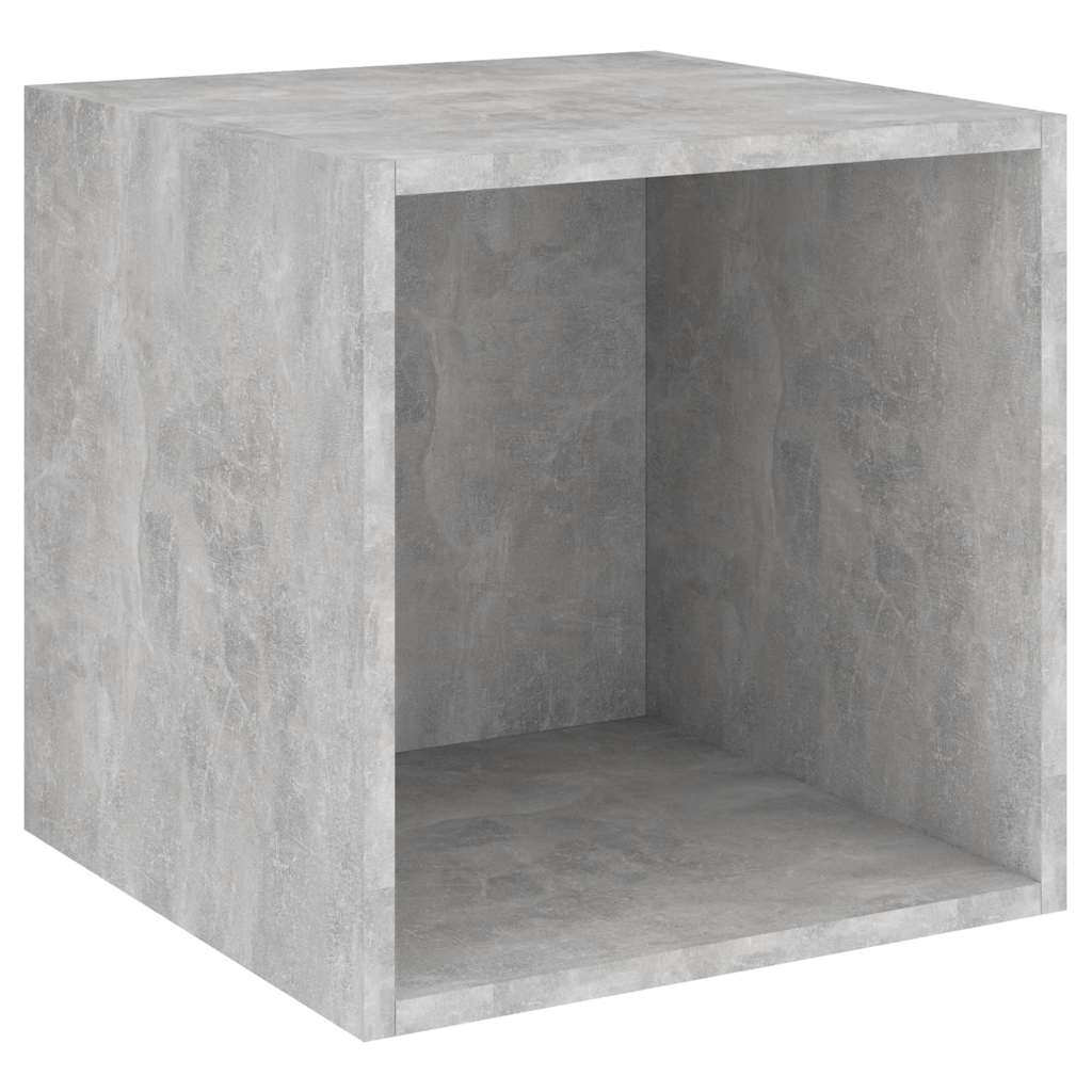 4-tlg. TV-Schrank-Set Betongrau Holzwerkstoff