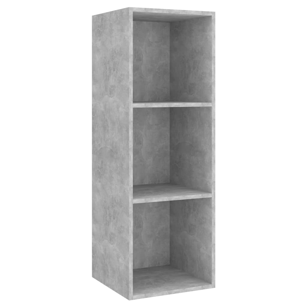 4-tlg. TV-Schrank-Set Betongrau Holzwerkstoff