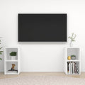TV-Schränke 2 Stk. Hochglanz-Weiß 72x35x36,5 cm Holzwerkstoff