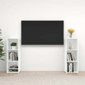 TV-Schränke 2 Stk. Weiß 107x35x37 cm Holzwerkstoff