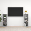 TV-Schränke 2 Stk. Betongrau 107x35x37 cm Holzwerkstoff