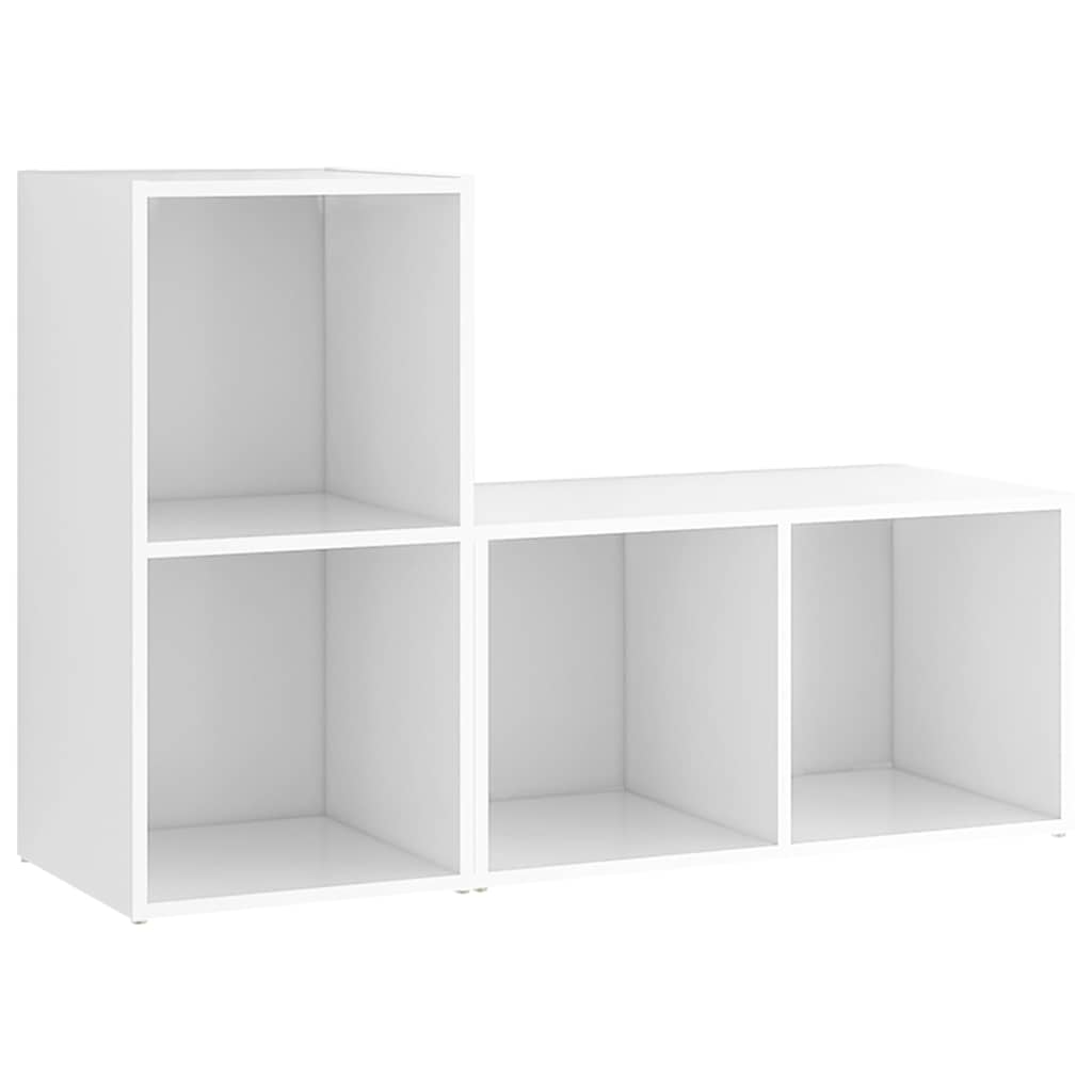 TV-Schränke 2 Stk. Weiß 72x35x36,5 cm Holzwerkstoff