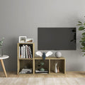 TV-Schränke 2 Stk. Sonoma-Eiche 72x35x36,5 cm Holzwerkstoff