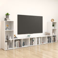TV-Schränke 4 Stk. Weiß 107x35x37 cm Holzwerkstoff