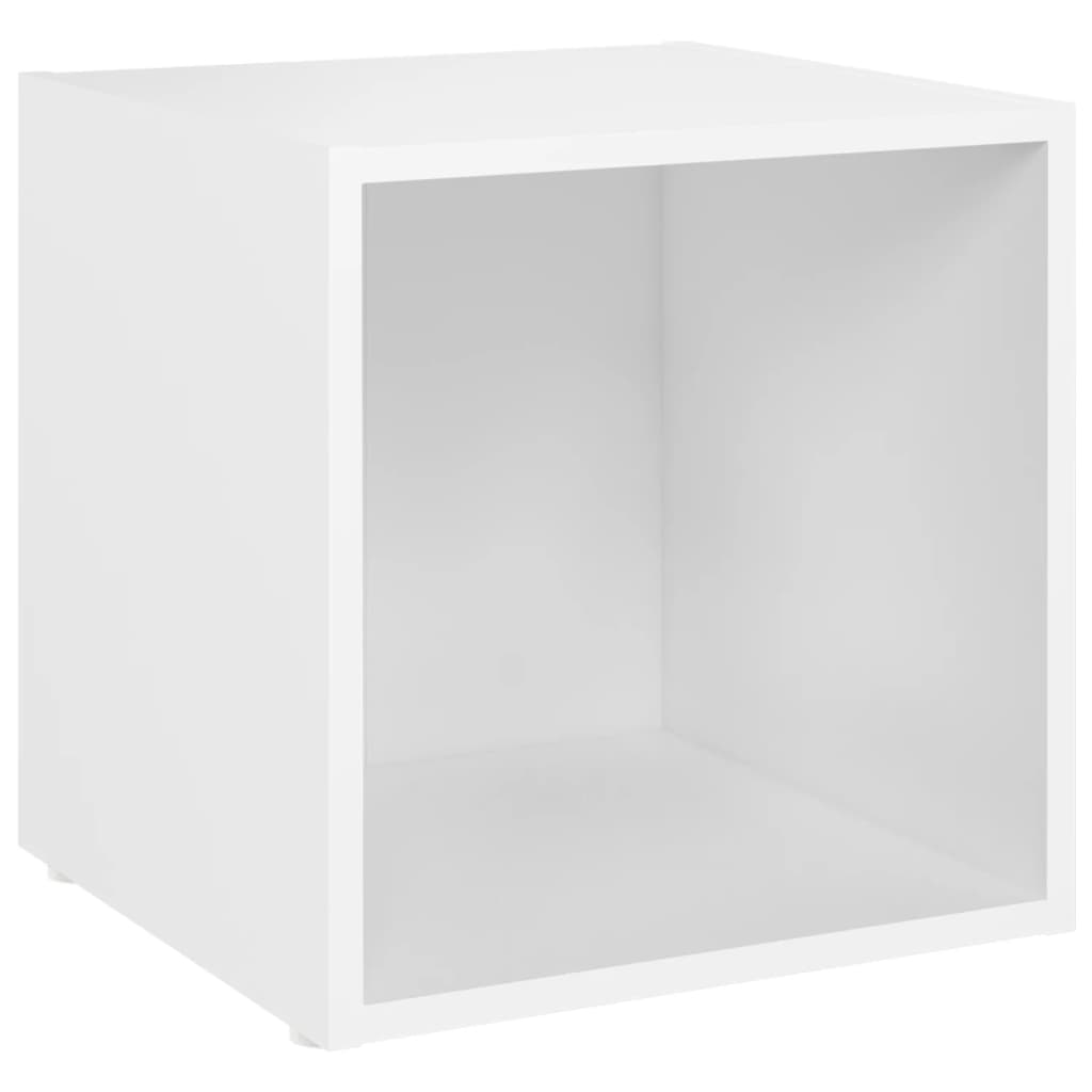 3-tlg. TV-Schrank-Set Weiß Holzwerkstoff