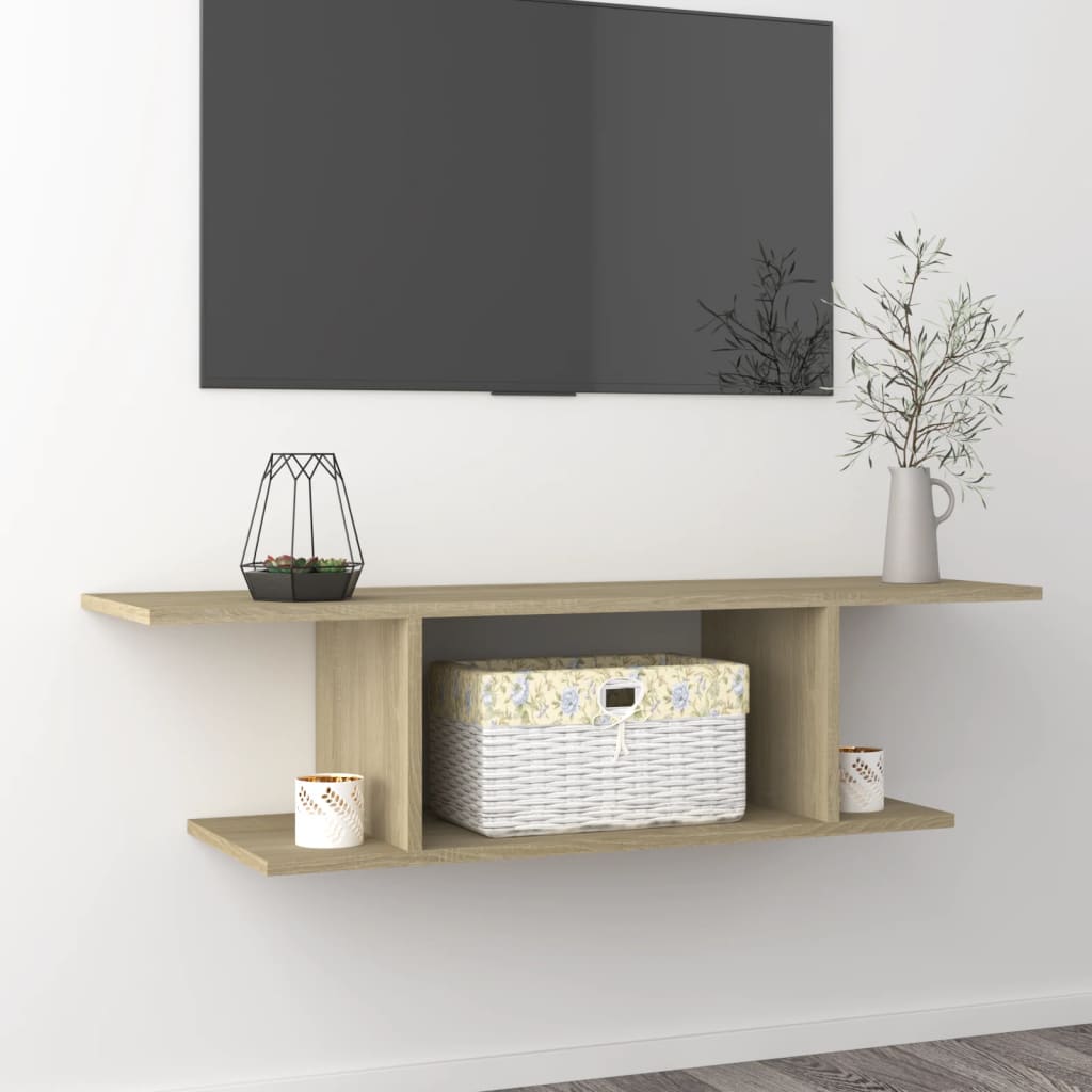 TV-Wandschrank Sonoma-Eiche 103x30x26,5 cm