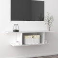 TV-Wandschrank Hochglanz-Weiß 103x30x26,5 cm