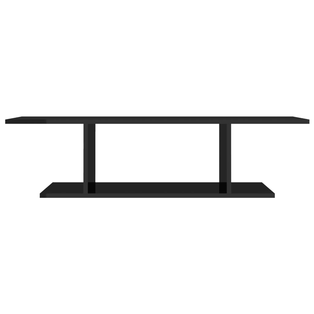 TV-Wandschrank Hochglanz-Schwarz 103x30x26,5 cm