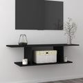 TV-Wandschrank Hochglanz-Schwarz 103x30x26,5 cm
