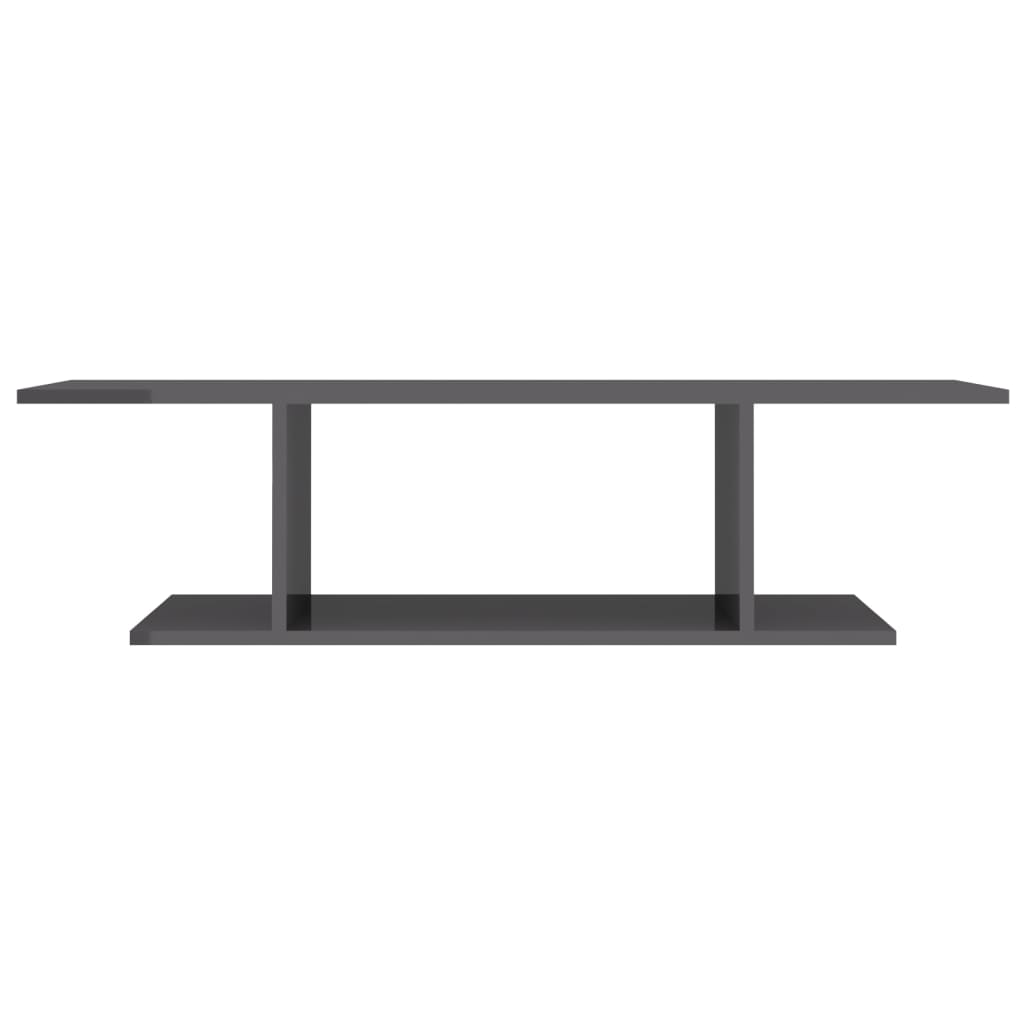TV-Wandschrank Hochglanz-Grau 103x30x26,5 cm