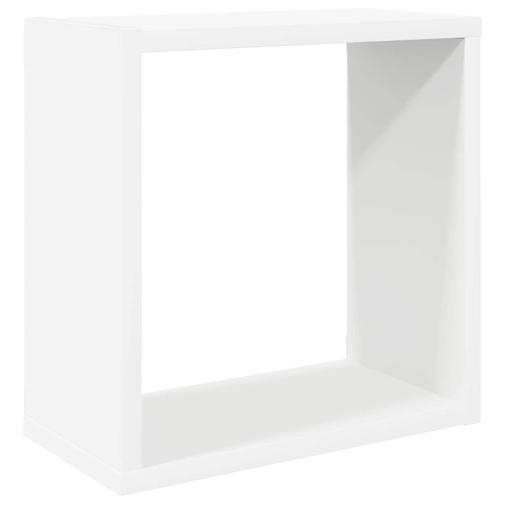 Würfelregale 2 Stk. Weiß 30x15x30 cm