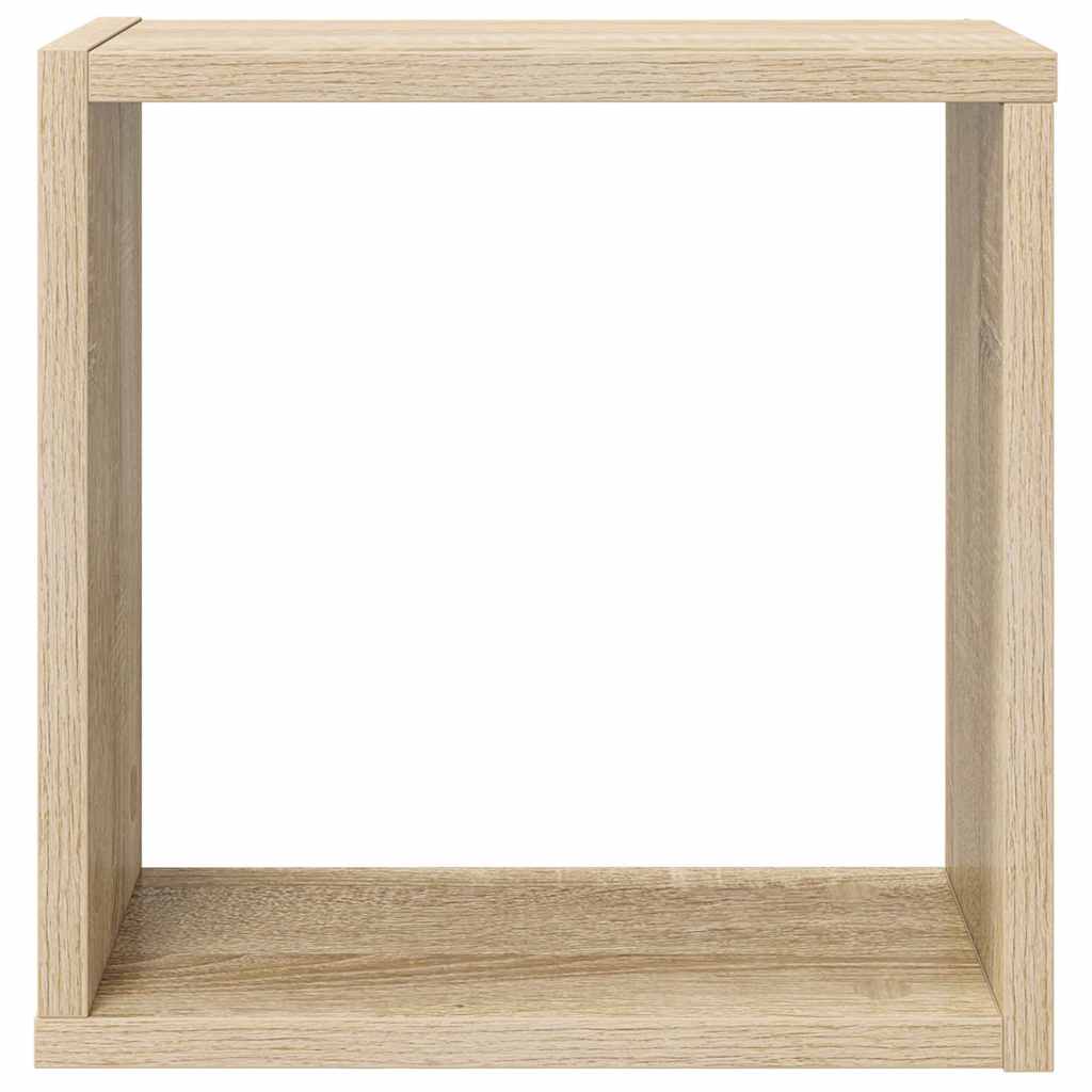 Würfelregale 2 Stk. Sonoma-Eiche 30x15x30 cm