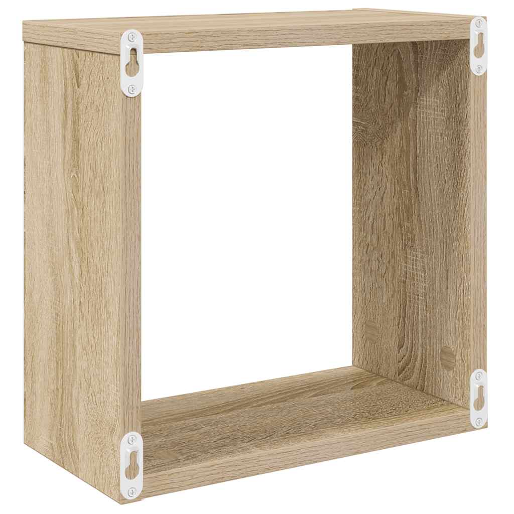 Würfelregale 6 Stk. Sonoma-Eiche 30x15x30 cm