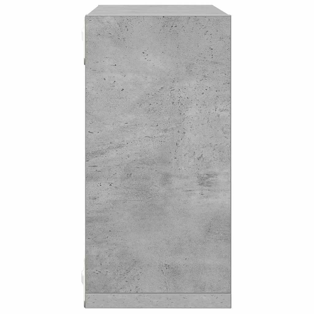 Würfelregale 2 Stk. Betongrau 30x15x30 cm