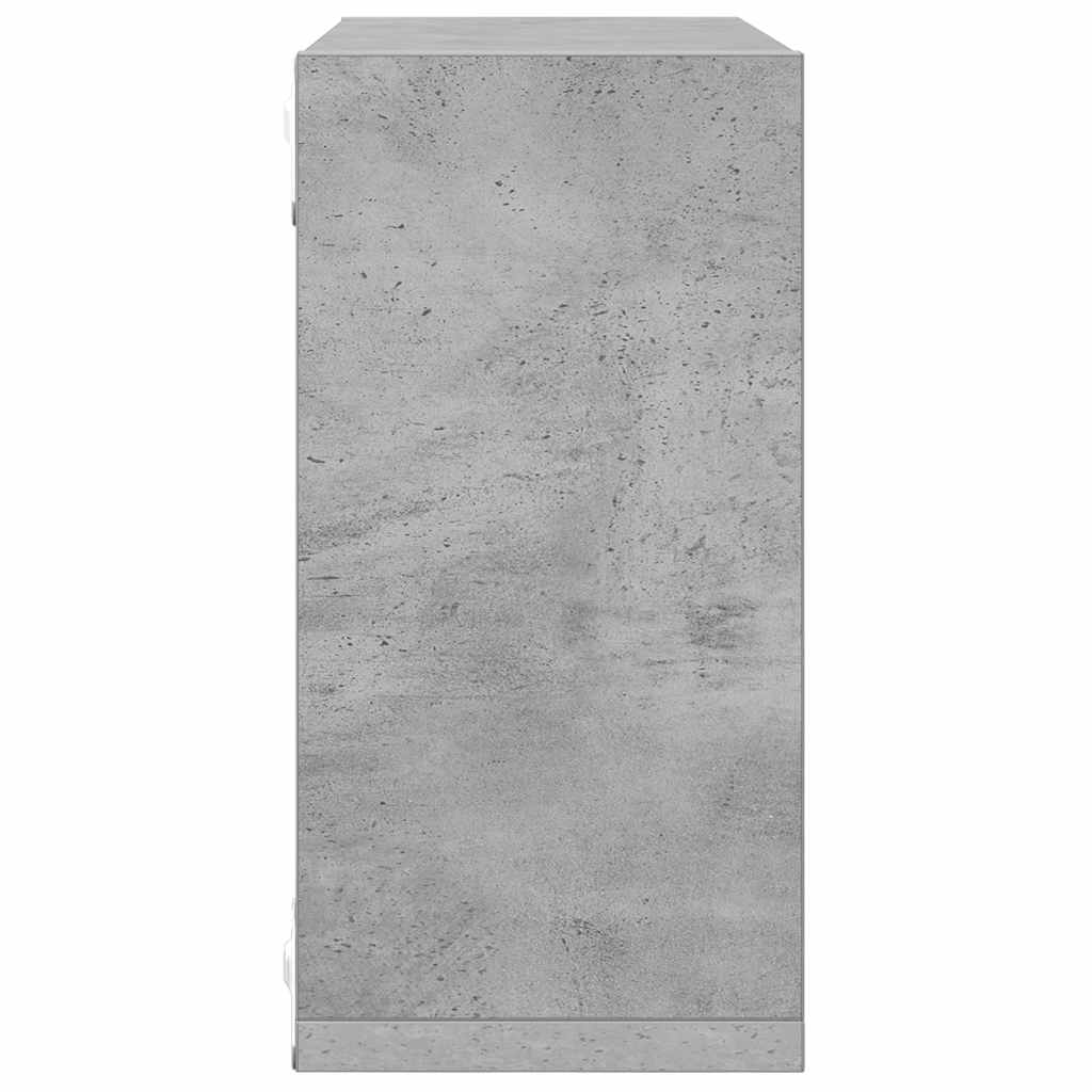 Würfelregale 4 Stk. Betongrau 30x15x30 cm