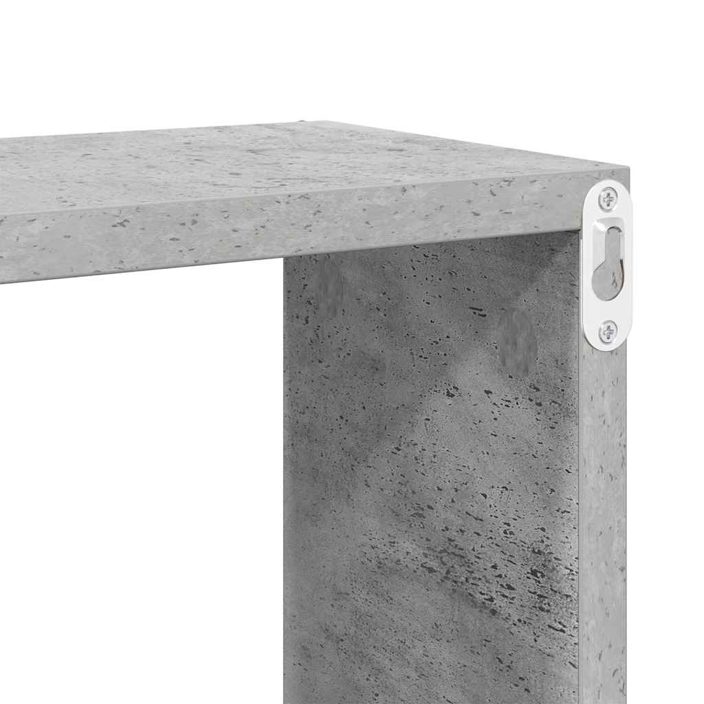 Würfelregale 4 Stk. Betongrau 30x15x30 cm