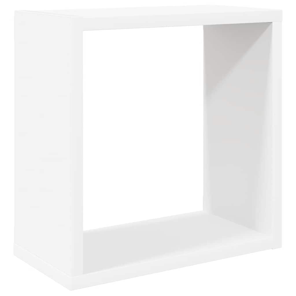 Würfelregale 2 Stk. Weiß und Sonoma-Eiche 30x15x30 cm