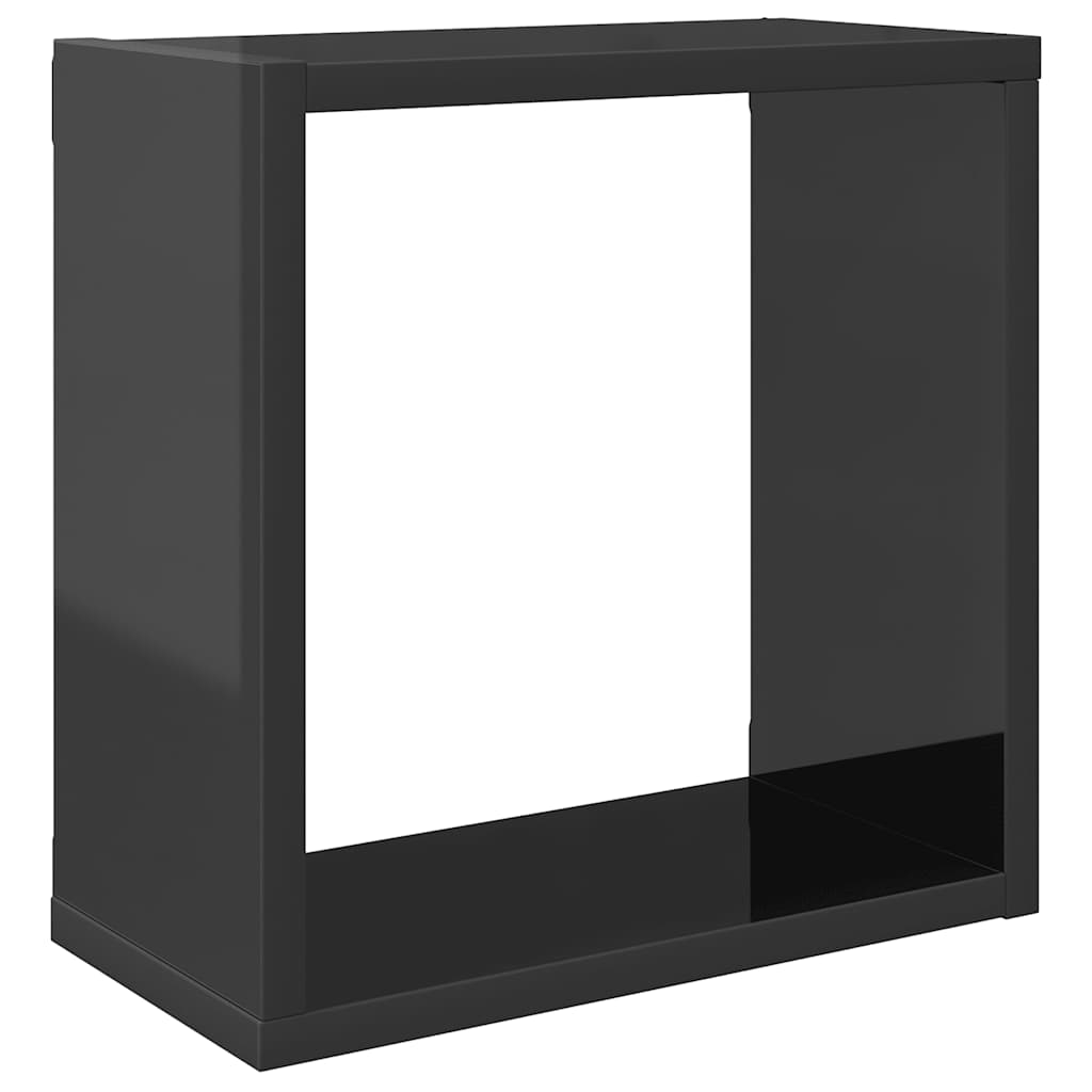 Würfelregale 6 Stk. Hochglanz-Grau 30x15x30 cm