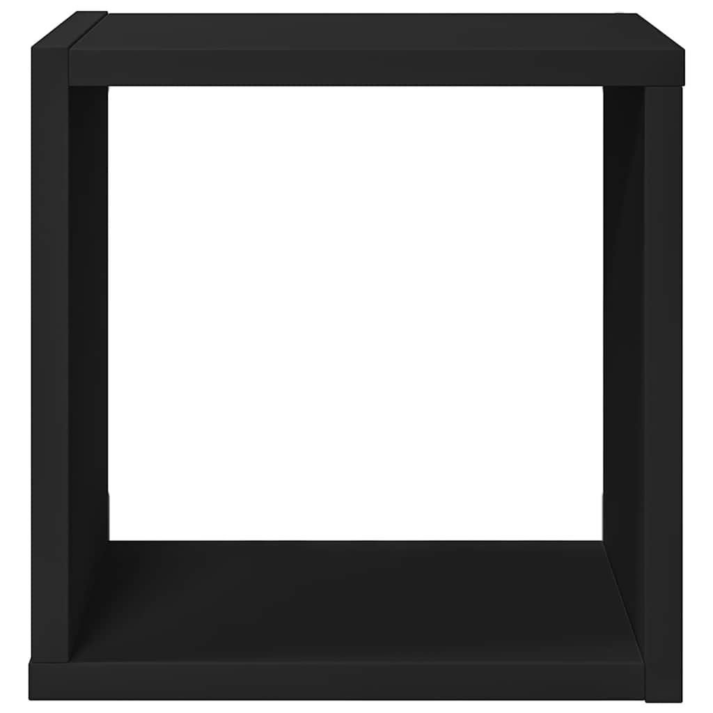 Würfelregale 2 Stk. Schwarz 26x15x26 cm