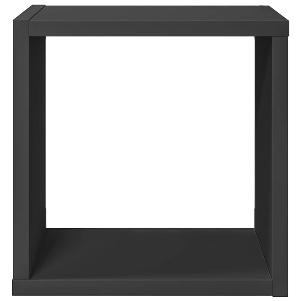 Würfelregale 2 Stk. Grau 26x15x26 cm