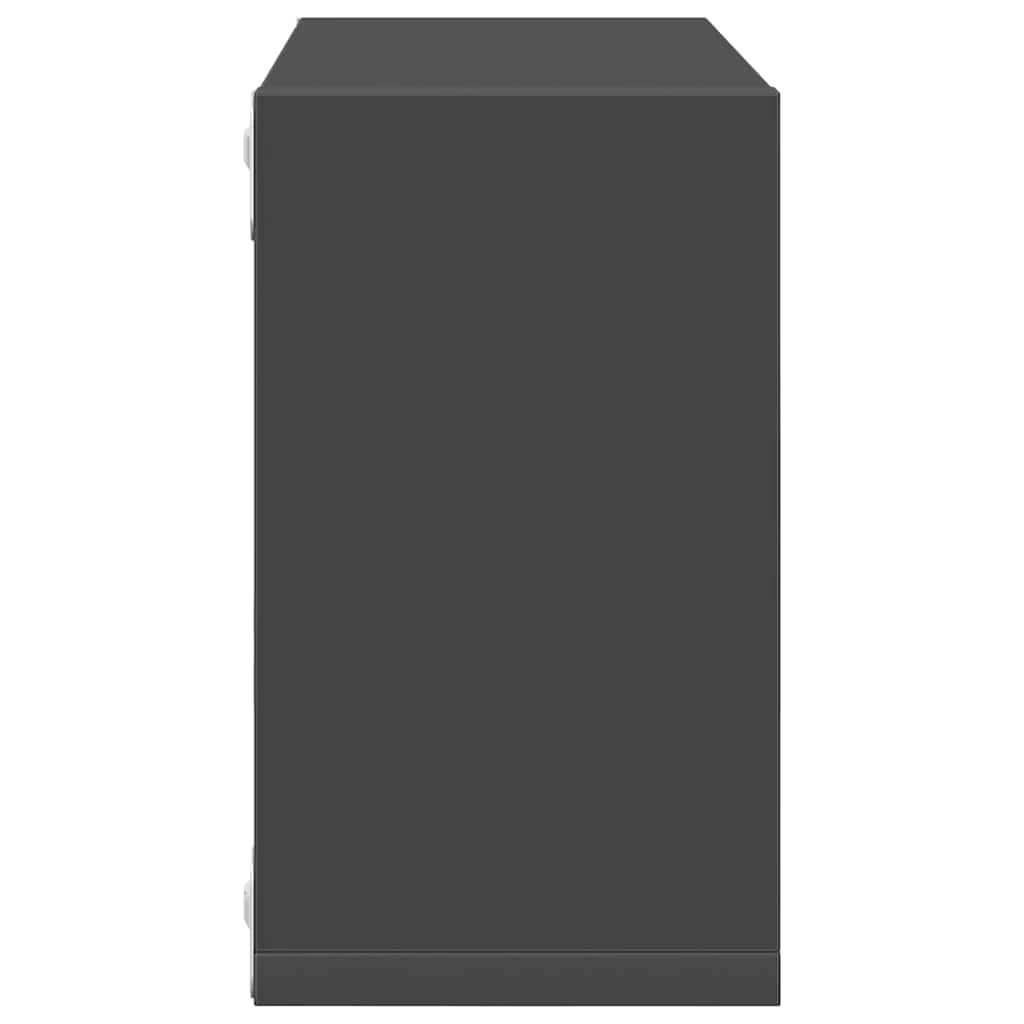 Würfelregale 6 Stk. Grau 26x15x26 cm
